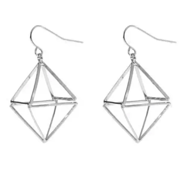 NEW!๐๐DOUBLE TETRAHEDRON!!! AWESOME!๐๐SILVERY! - Picture 3 of 8